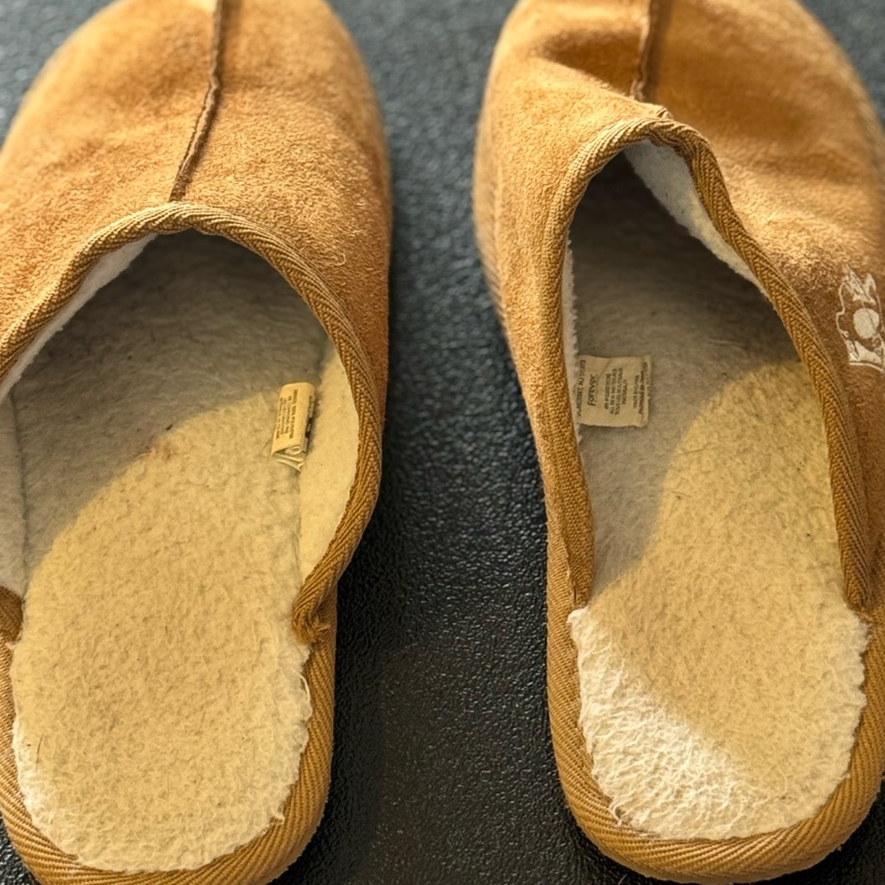 Fanatics Brand, Pittsburgh Penguins, Brown Hockey Slipper Sandals, Men’s Sz (Sm) - Picture 7 of 10